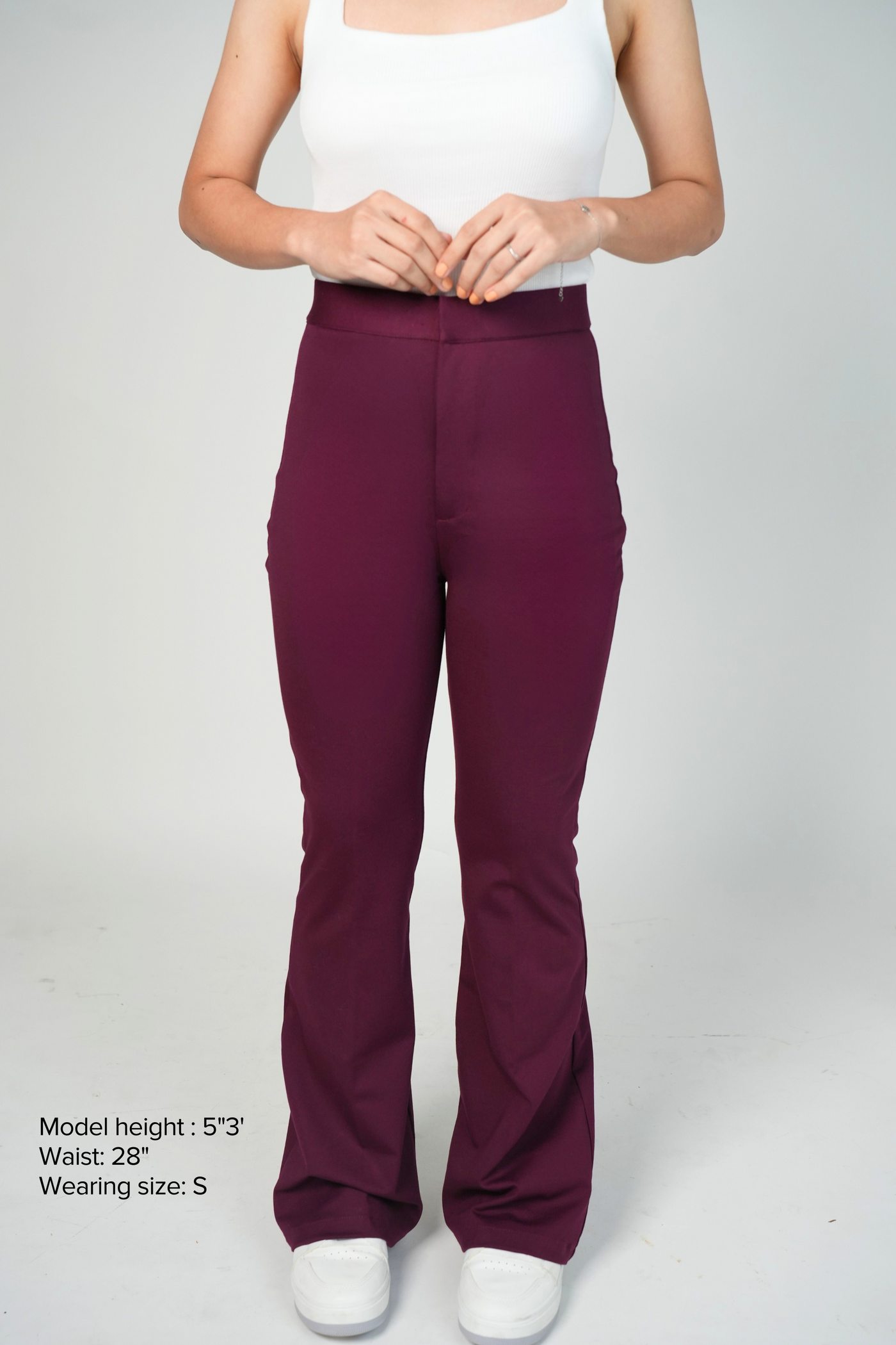 Swiss Sculpt BootCut Flare Pants - Wine