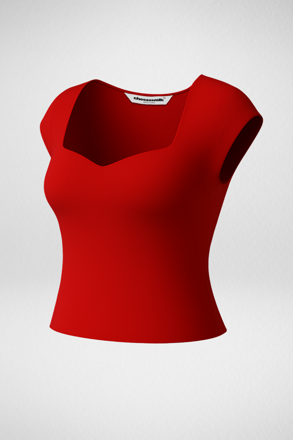 Sia Sweetheart Neckline Top - Ruby Red