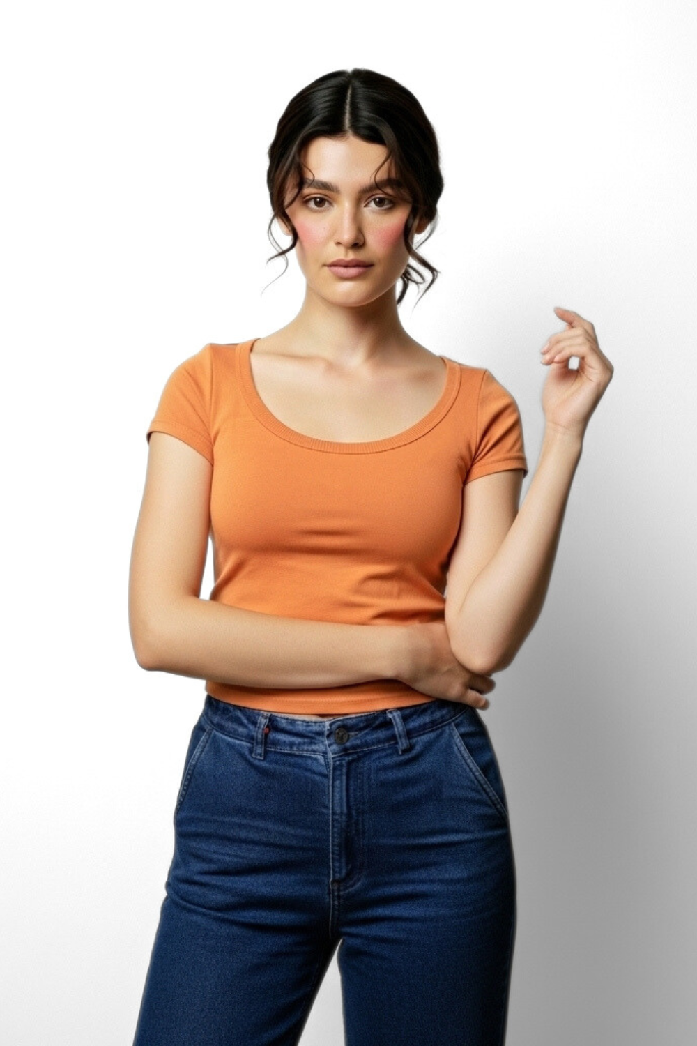 Vayra Scoop Neck Top - Rust – Cheesewalk