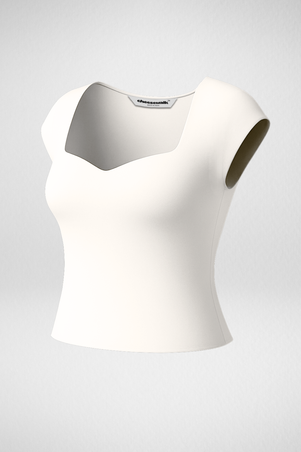 Sia Sweetheart Neckline Top - Egg White