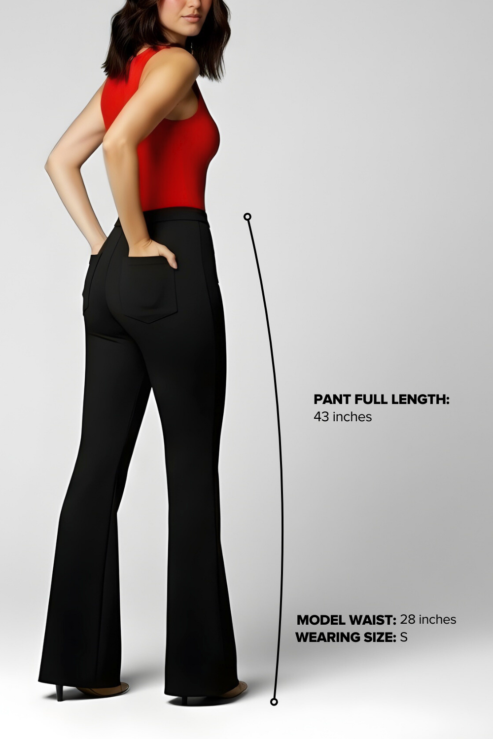 Swiss Sculpt Stretchable BootCut Flare Pants - Black – Cheesewalk