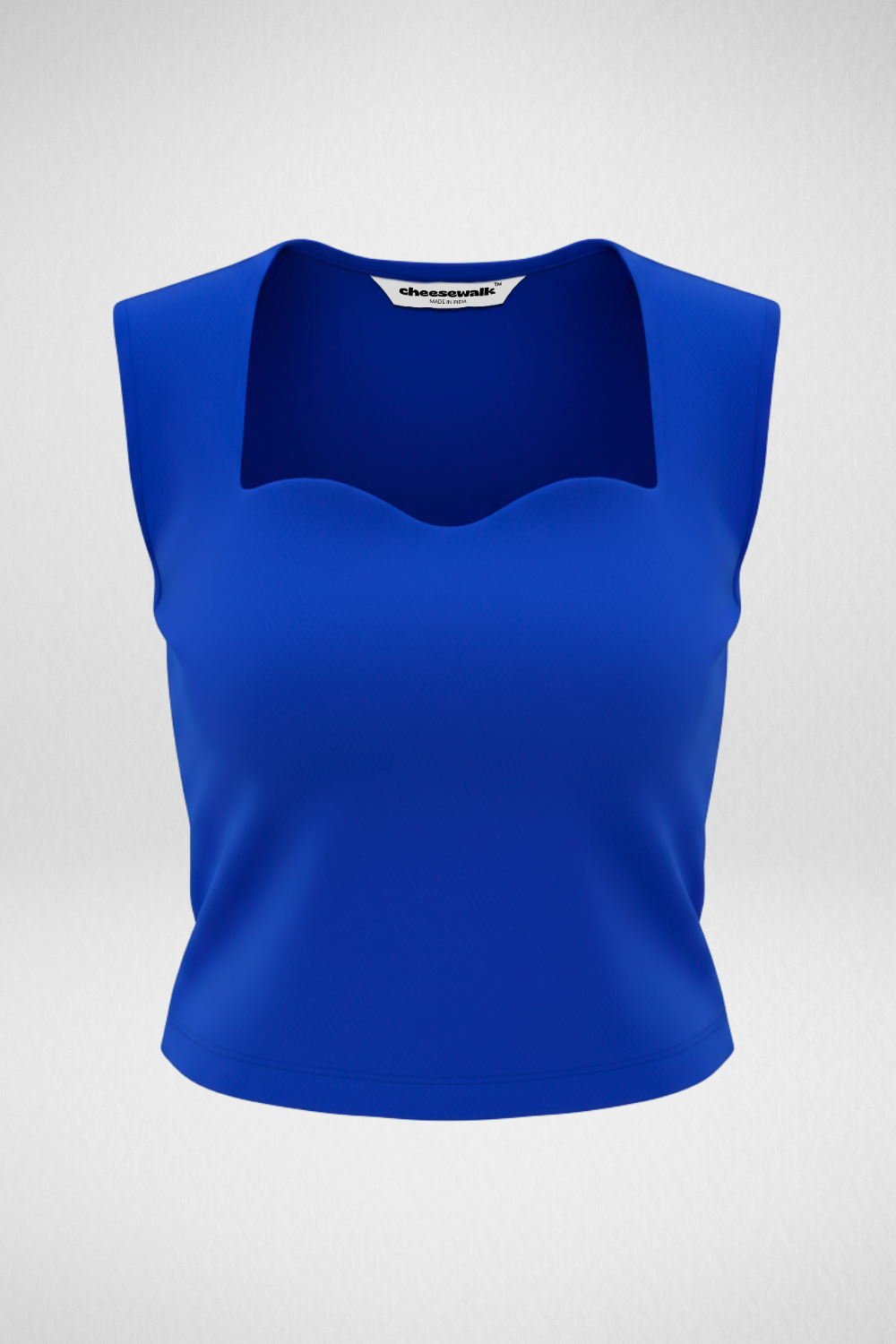 Sia Sweetheart Neckline Top - Ink Blue