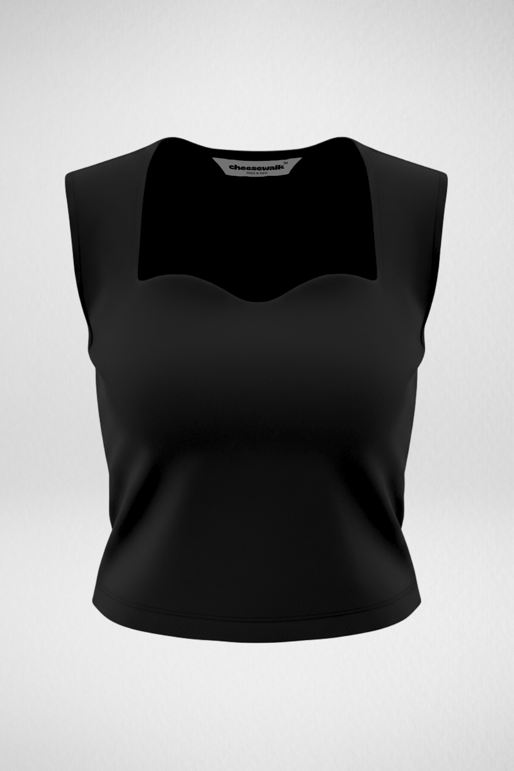 Sia Sweetheart Neckline Top - Black