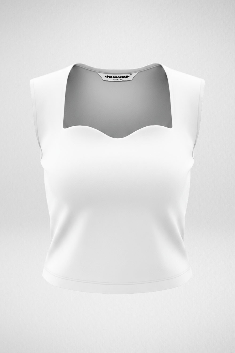 Sia Sweetheart Neckline Top - Egg White