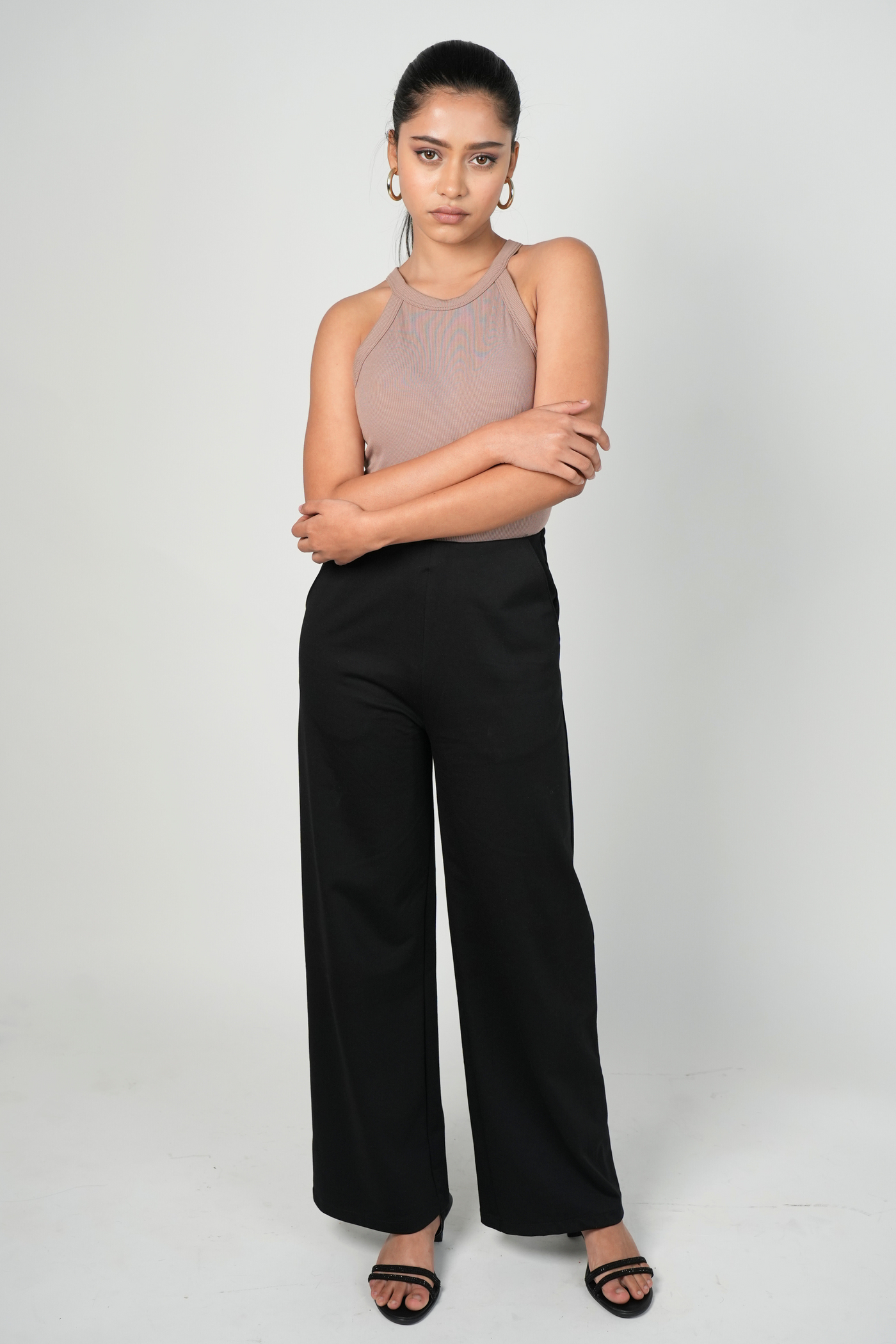 Boss Babe High Waist Wide Leg Pants - Black