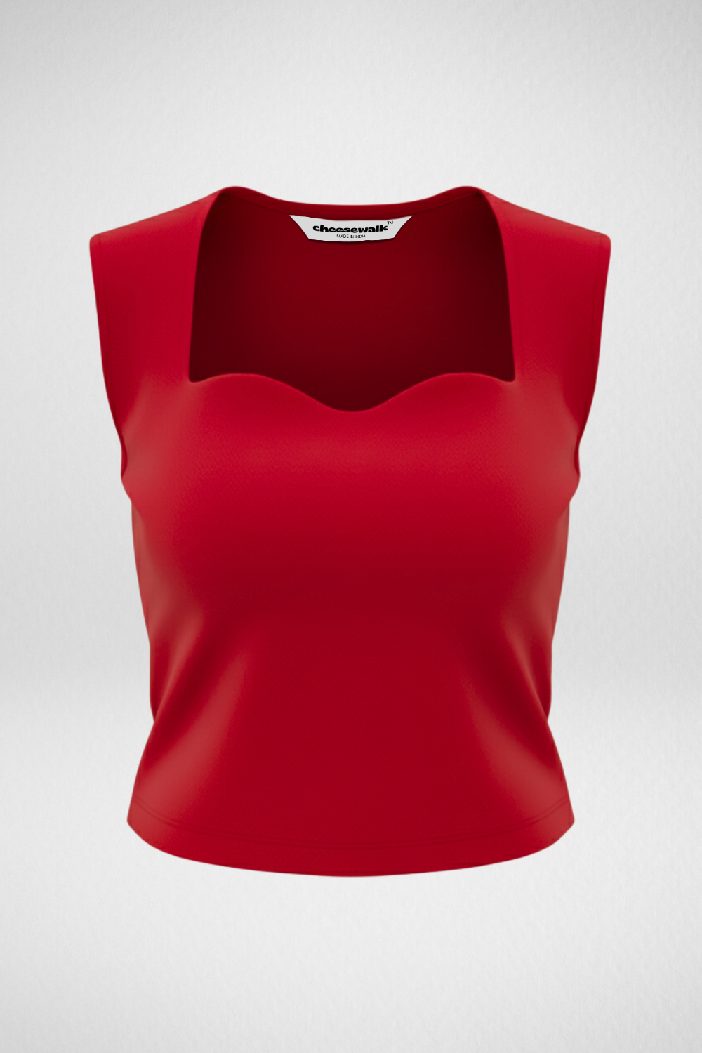 Sia Sweetheart Neckline Top - Ruby Red
