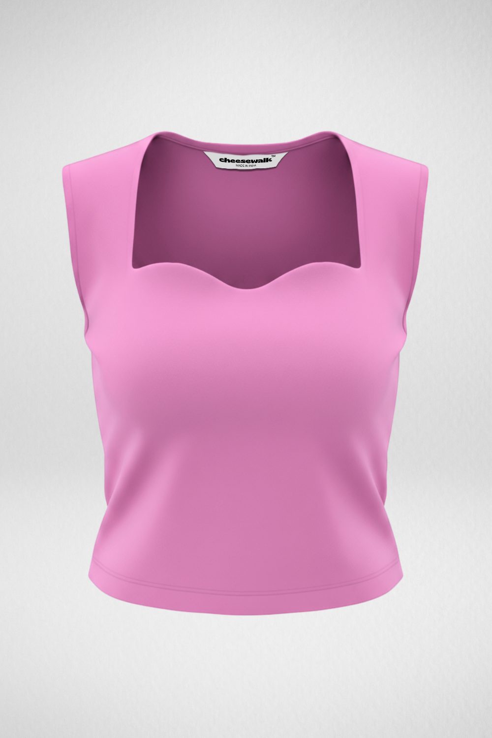 Sia Sweetheart Neckline Top - Baby Pink