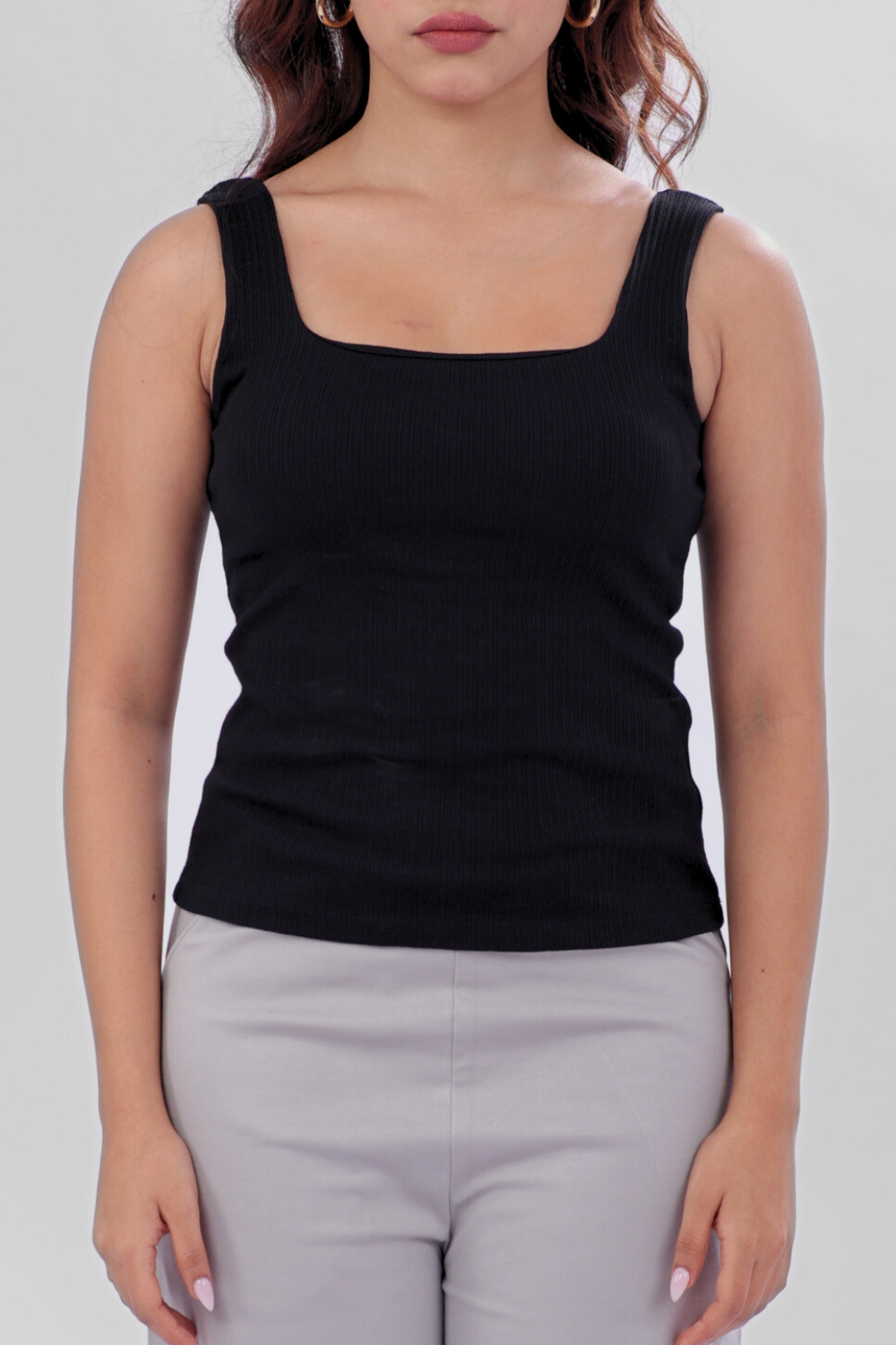 The 'Unhooked' Inbuilt Bra Top - Black