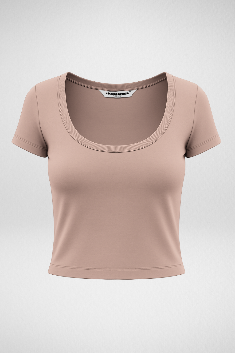Vayra Scoop Neck Top - Mocha Mousse