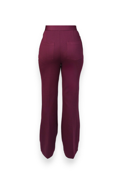 Swiss Sculpt BootCut Flare Pants - Wine