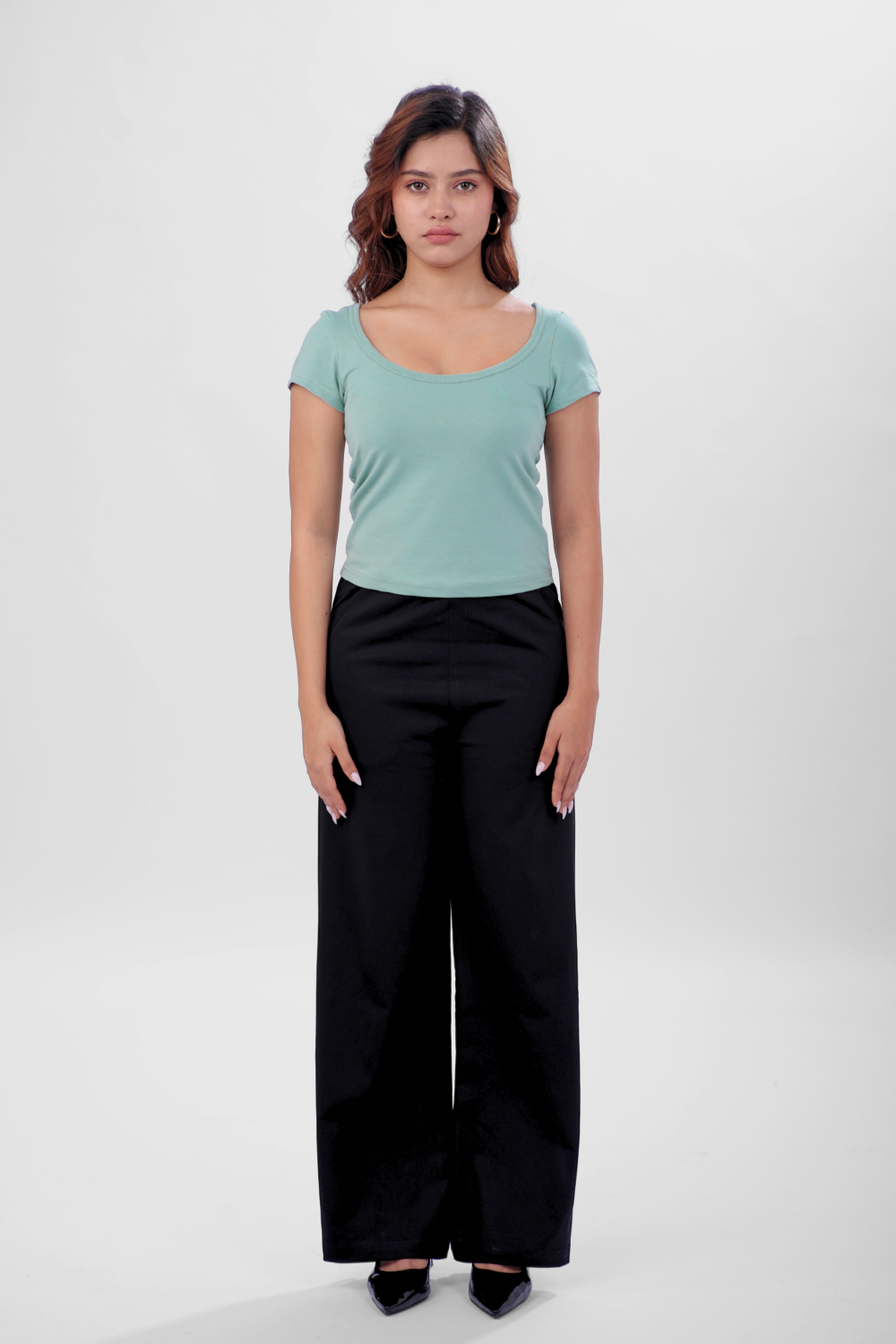 Vayra Scoop Neck Top - Mint