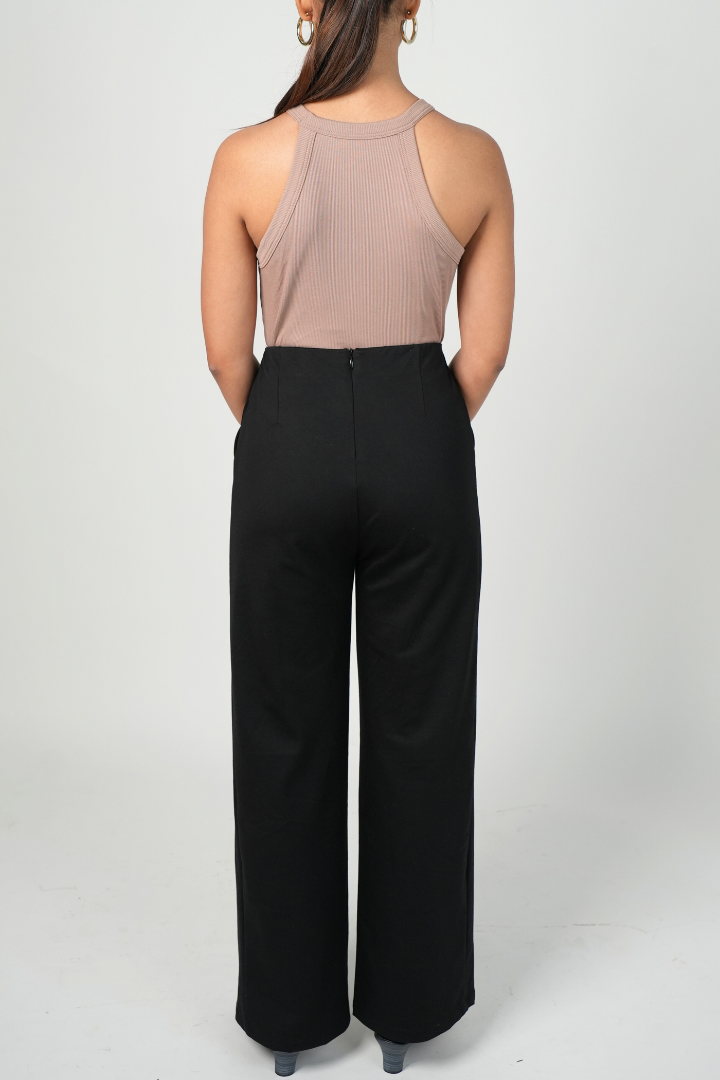 Boss Babe High Waist Wide Leg Pants - Black