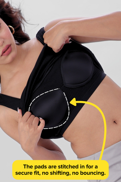 The 'Unhooked' Inbuilt Bra Top - Black