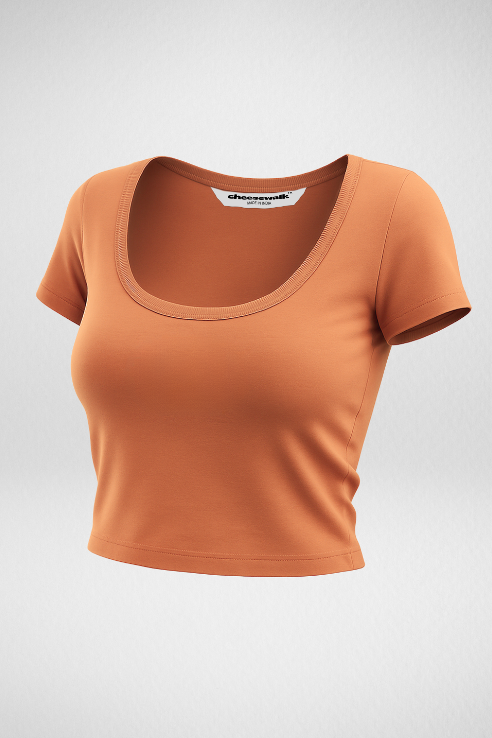 Vayra Scoop Neck Top - Rust