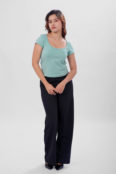 Vayra Scoop Neck Top - Mint