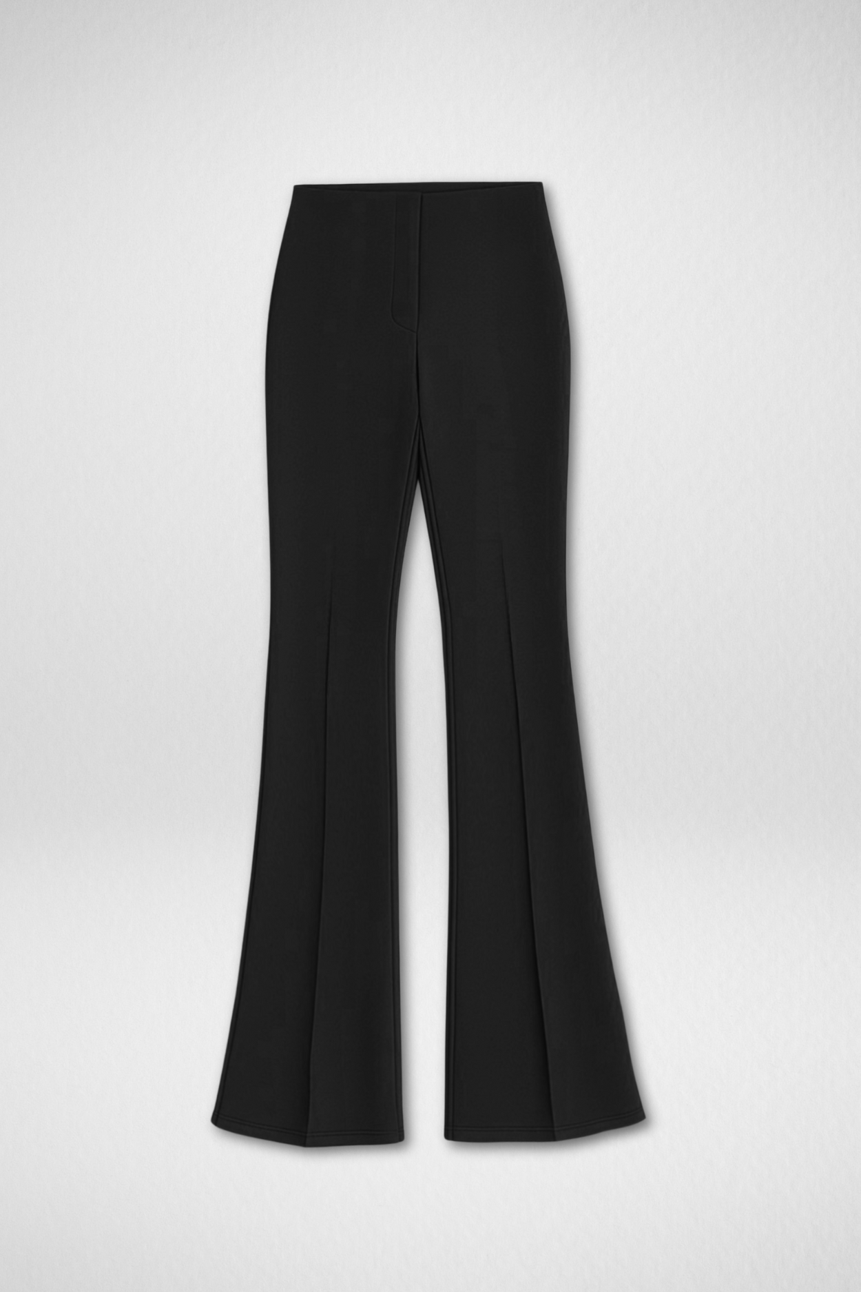 Ivy Sculpted High Waist Bootcut Trousers - Jet Black