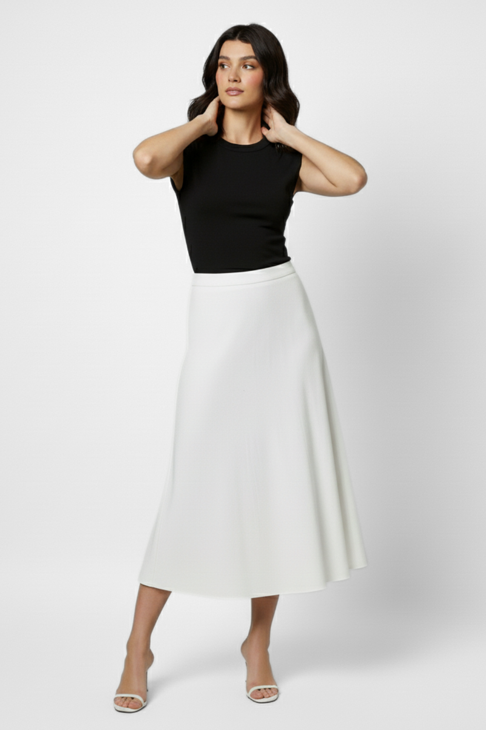 Muse Backless Inbuilt Bra Top - Jet Black