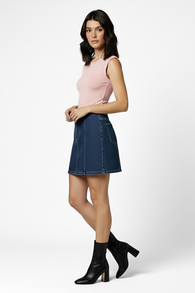 Muse Backless Inbuilt Bra Top - Blush Pink