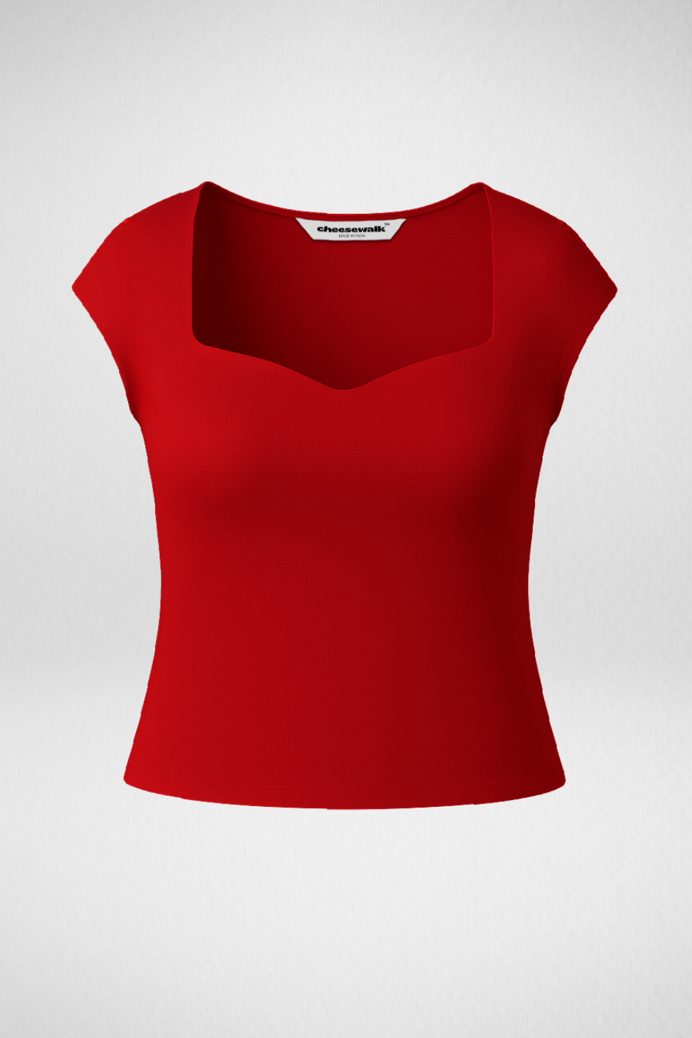 Sia Sweetheart Neckline Top - Ruby Red