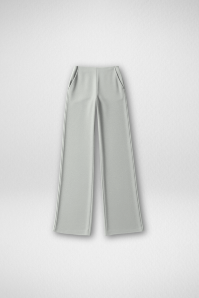 Boss Babe Stretchable Wide Leg Pants - Grey