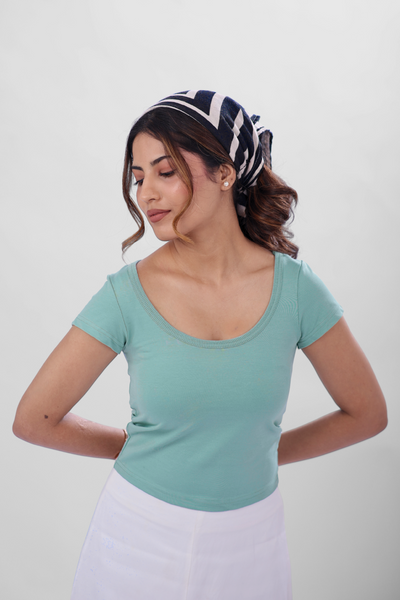 Vayra Scoop Neck Top - Mint