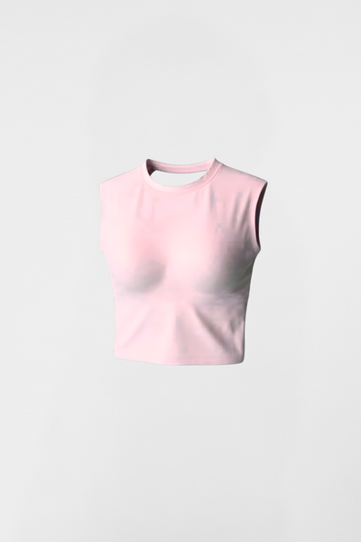 Muse Backless Inbuilt Bra Top - Blush Pink