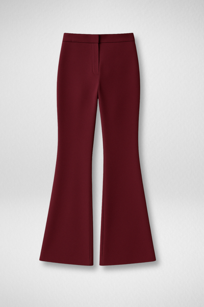 Swiss Sculpt Stretchable BootCut Flare Pants - Wine