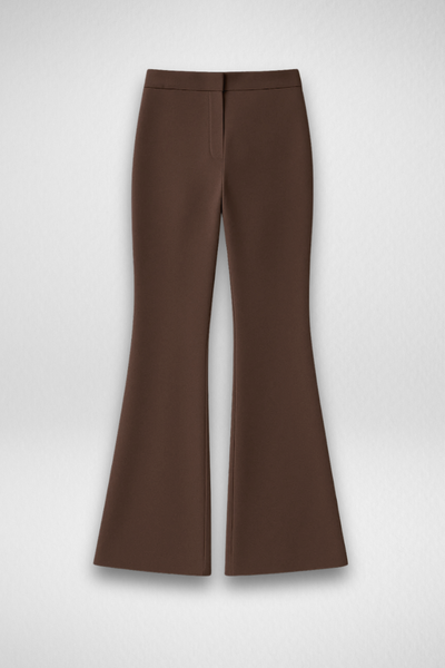 Swiss Sculpt Stretchable BootCut Flare Pants - Chocolate Brown