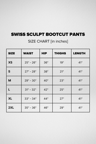 Swiss Sculpt Stretchable BootCut Flare Pants - Wine