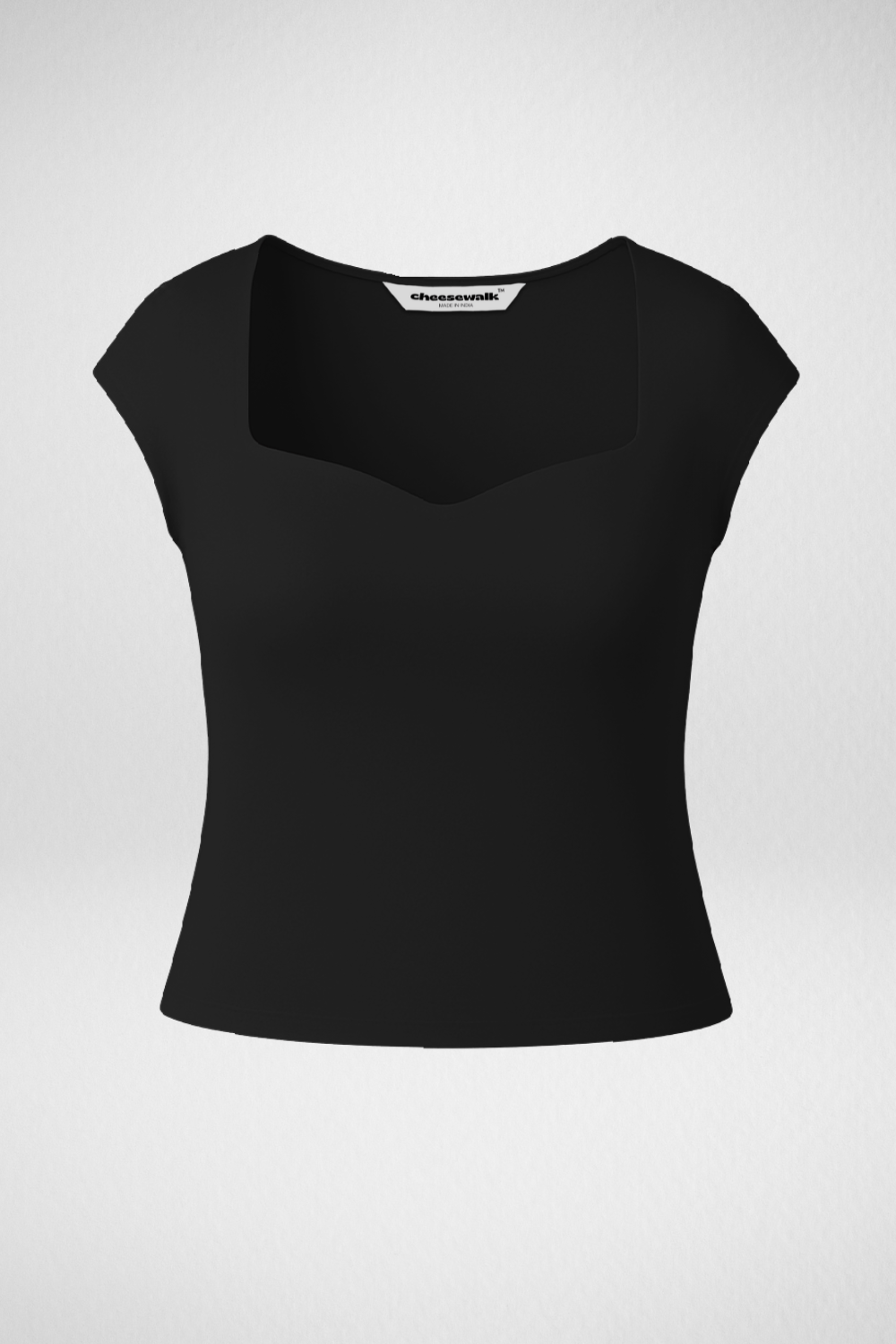 Sia Sweetheart Neckline Top - Black