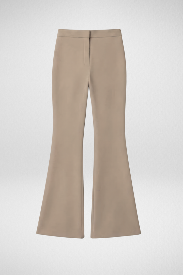 Swiss Sculpt Stretchable BootCut Flare Pants - Khaki – Cheesewalk